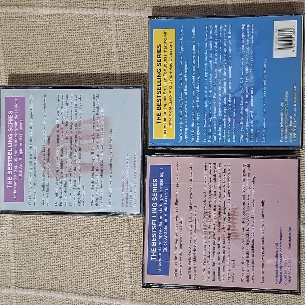 French, Italian, & Portuguese Lesson CD Sets - Picture 2 of 3